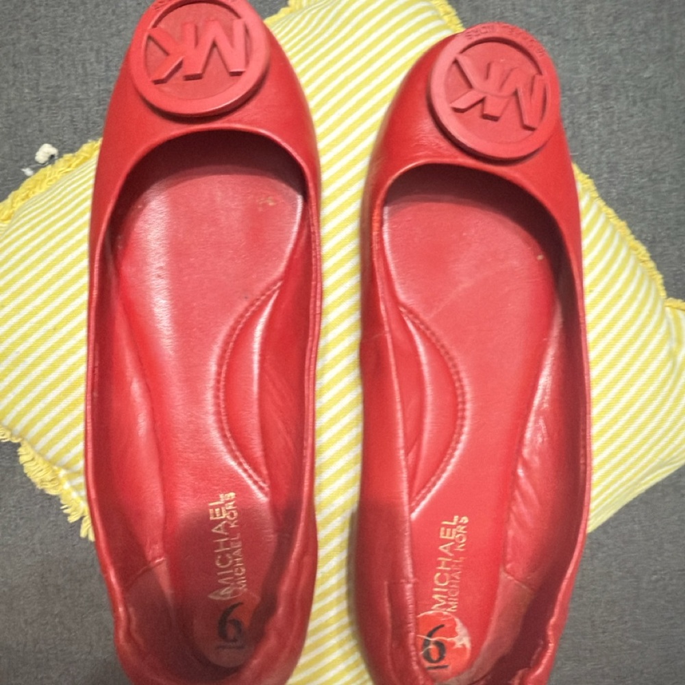 Michael Kors Bold Red Flats